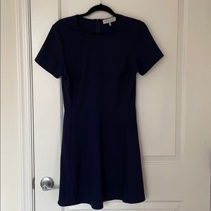 Navy blue Fit and flare mini dress